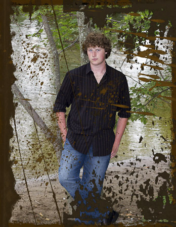 GrungeAlleyBrownPhotoFrame